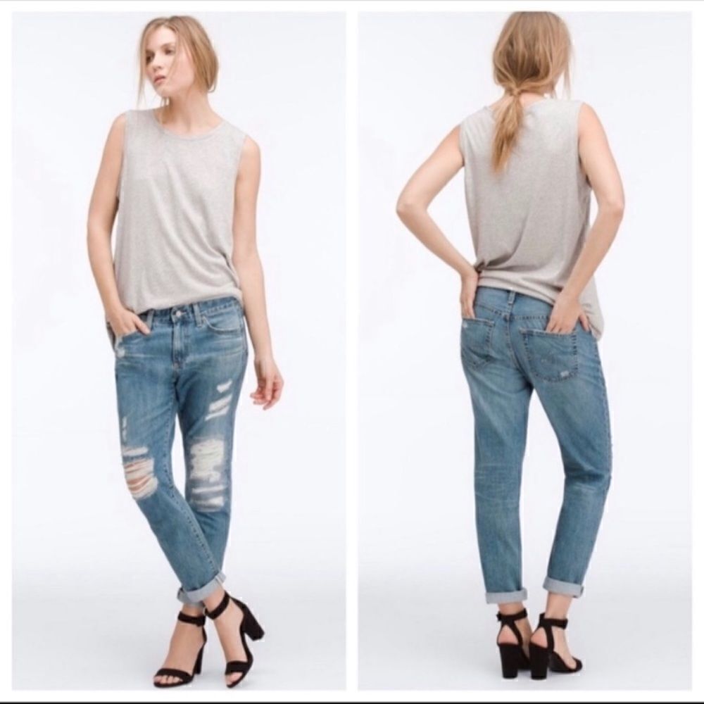 AG ‘The Beau’ Slouchy Skinny Distressed Jeans